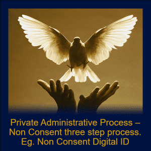 Module 94 - Private Administrative Process – Non Consent three step process. Eg. Non Consent Digital ID