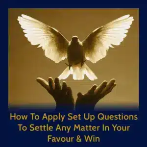 Module 63 - How To Apply Set Up Questions To Settle Any Matter In Your Favour & Win