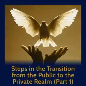 Module PP1 – Steps in the Transition from the Public to the Private Realm (Part 1)